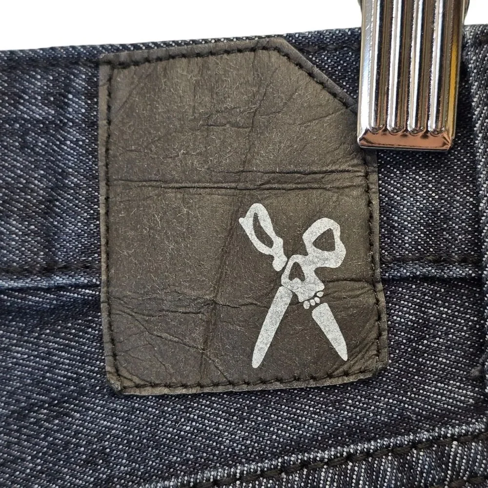 Marc Ecko Men's W32 X L32 Straight Fit Dark Blue Denim Jeans